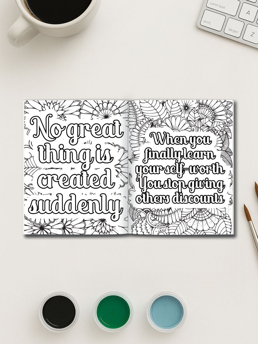 240 Motivational Quotes - Coloring Pages - Image 3